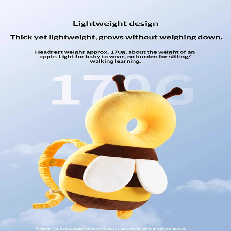 Head Back Protector Baby Protect Pillow Learn Walk Headgear Prevent Injured Safety Pad prevention Fall Cartoon Bee Kids Pillows