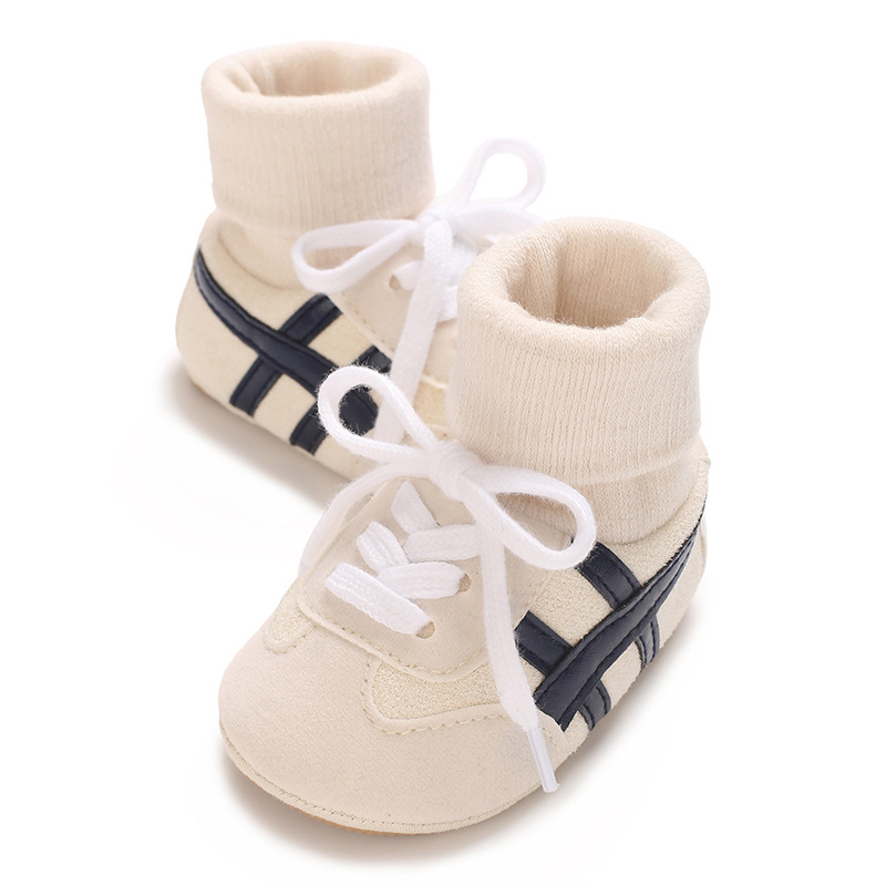 Baby Boys First Walkers 0-18 Months Classic Striped Sneakers Soft Sole Spring Autumn Party Fashion
