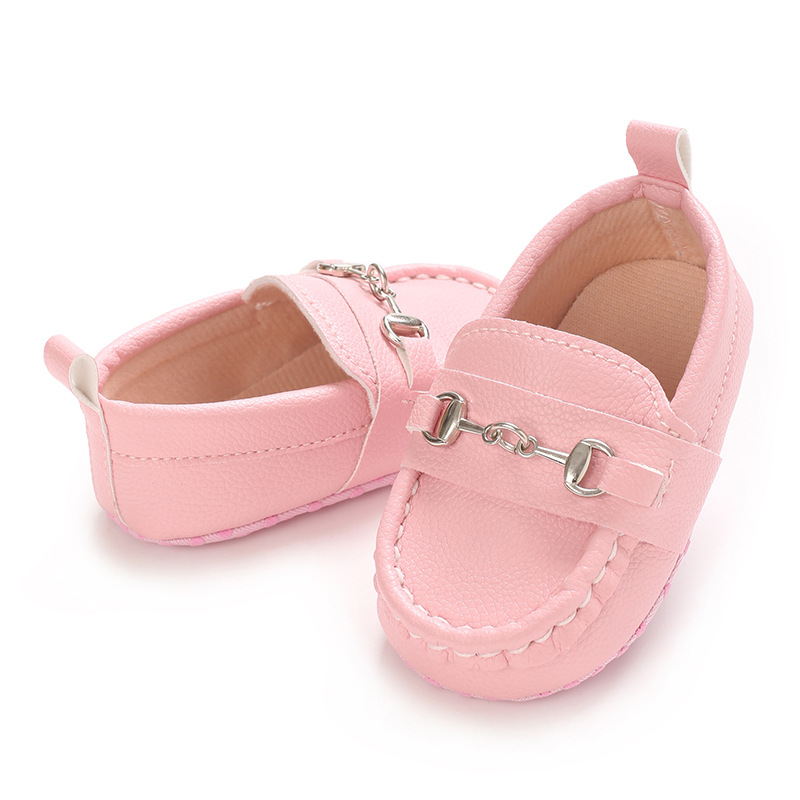 Spring and Autumn Baby Soft Bottom Anti slip Wear resistant Fashion Versatile Indoor and Outdoor Bean Shoes PVC Upper