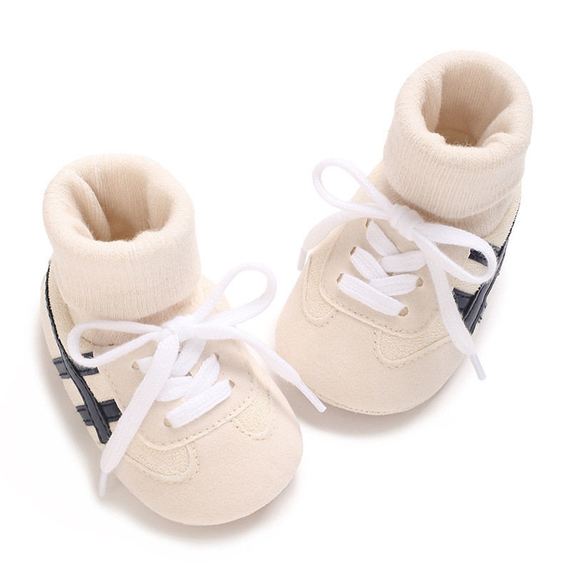 Baby Boys First Walkers 0-18 Months Classic Striped Sneakers Soft Sole Spring Autumn Party Fashion