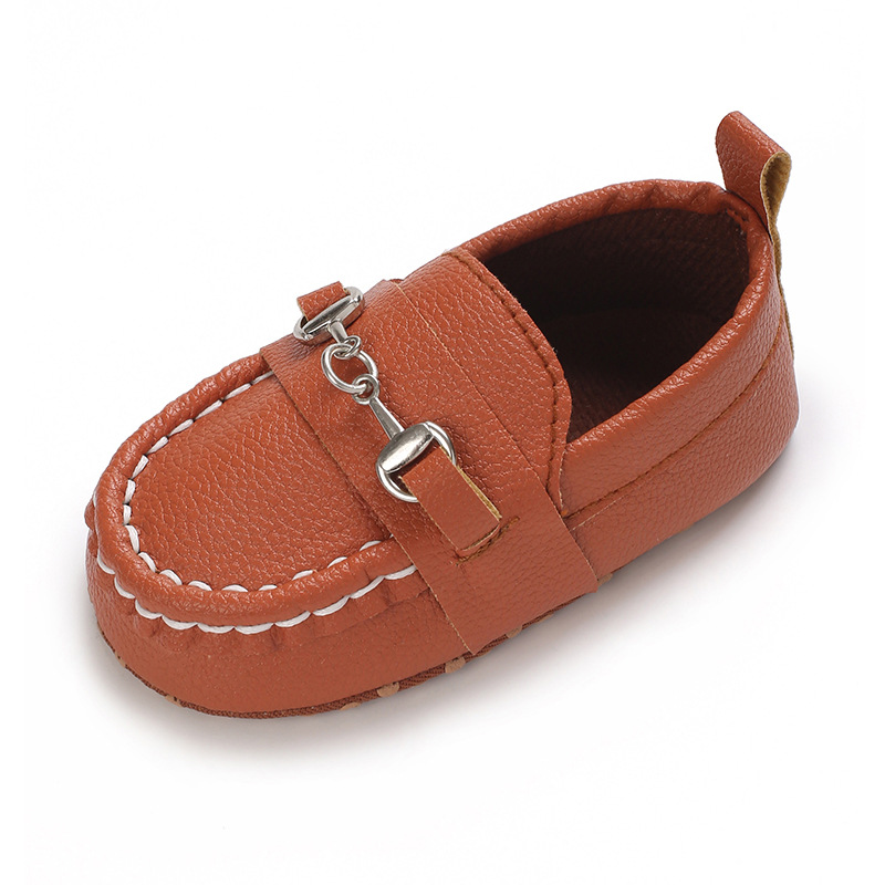 Spring and Autumn Baby Soft Bottom Anti slip Wear resistant Fashion Versatile Indoor and Outdoor Bean Shoes PVC Upper