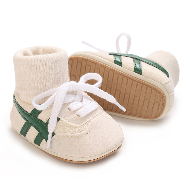 Baby Boys First Walkers 0-18 Months Classic Striped Sneakers Soft Sole Spring Autumn Party Fashion