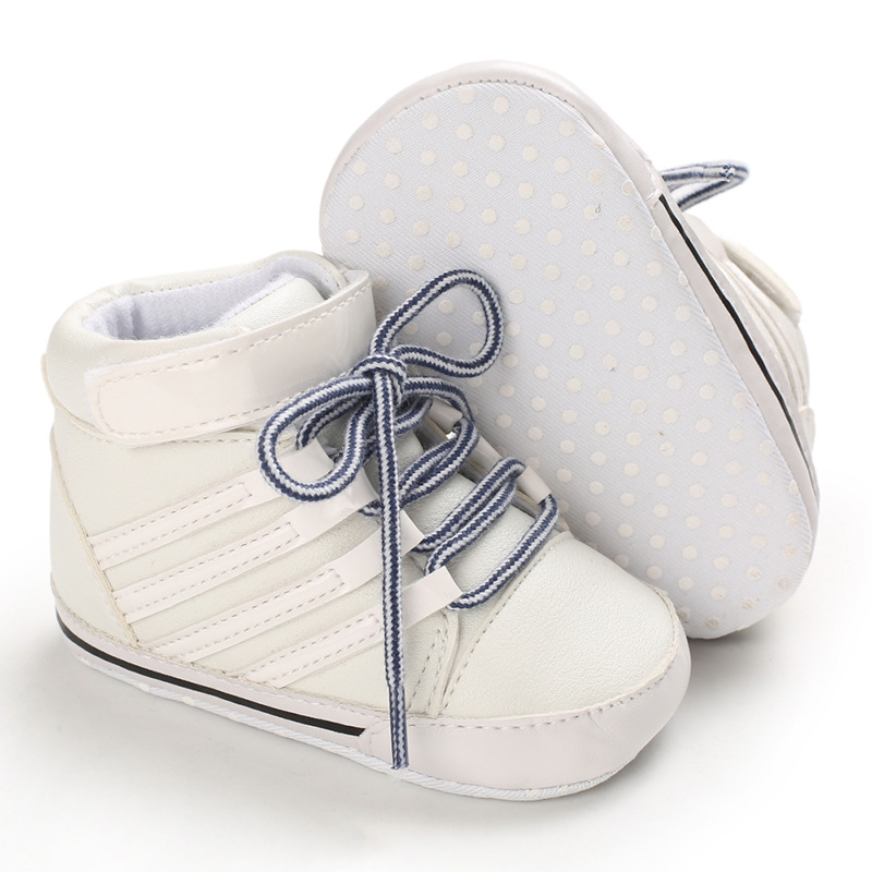 New 0-18M Baby Shoes Boy Newborn Infant Toddler Casual Comfor Cotton Sole Anti-slip PU Leather First Walkers Crawl Crib Shoes