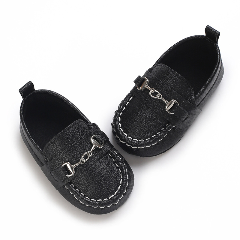 Spring and Autumn Baby Soft Bottom Anti slip Wear resistant Fashion Versatile Indoor and Outdoor Bean Shoes PVC Upper