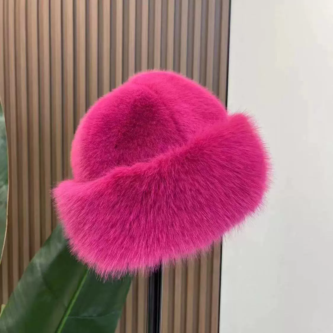 New Fluffy Fur Bucket Hat For Women Plush Fisherman Hat Warm Women's Winter Hat Thicken Cold Snowy Day Panama Cap Chrismas Gifts
