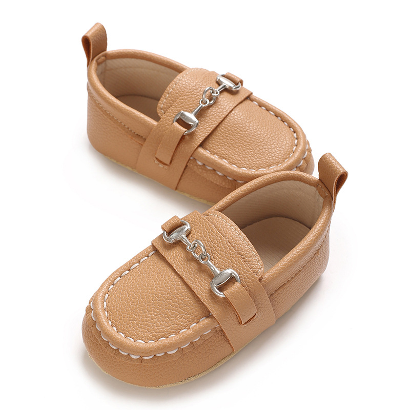 Spring and Autumn Baby Soft Bottom Anti slip Wear resistant Fashion Versatile Indoor and Outdoor Bean Shoes PVC Upper