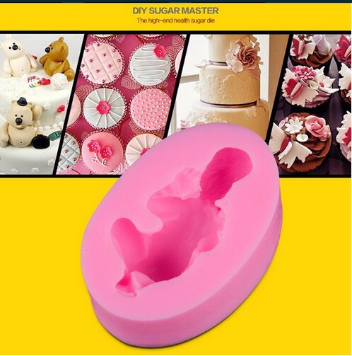 3D Silicone Baby Fondant Mold For Cake Decorating