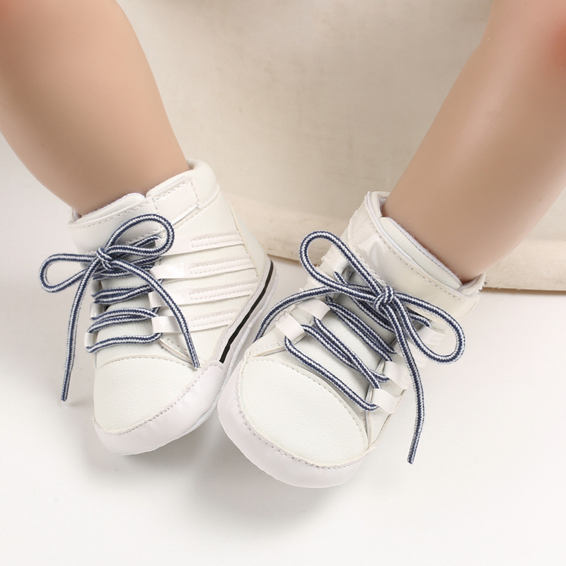 New 0-18M Baby Shoes Boy Newborn Infant Toddler Casual Comfor Cotton Sole Anti-slip PU Leather First Walkers Crawl Crib Shoes