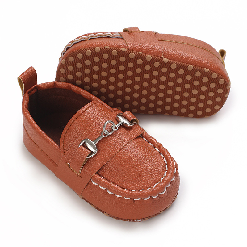 Spring and Autumn Baby Soft Bottom Anti slip Wear resistant Fashion Versatile Indoor and Outdoor Bean Shoes PVC Upper
