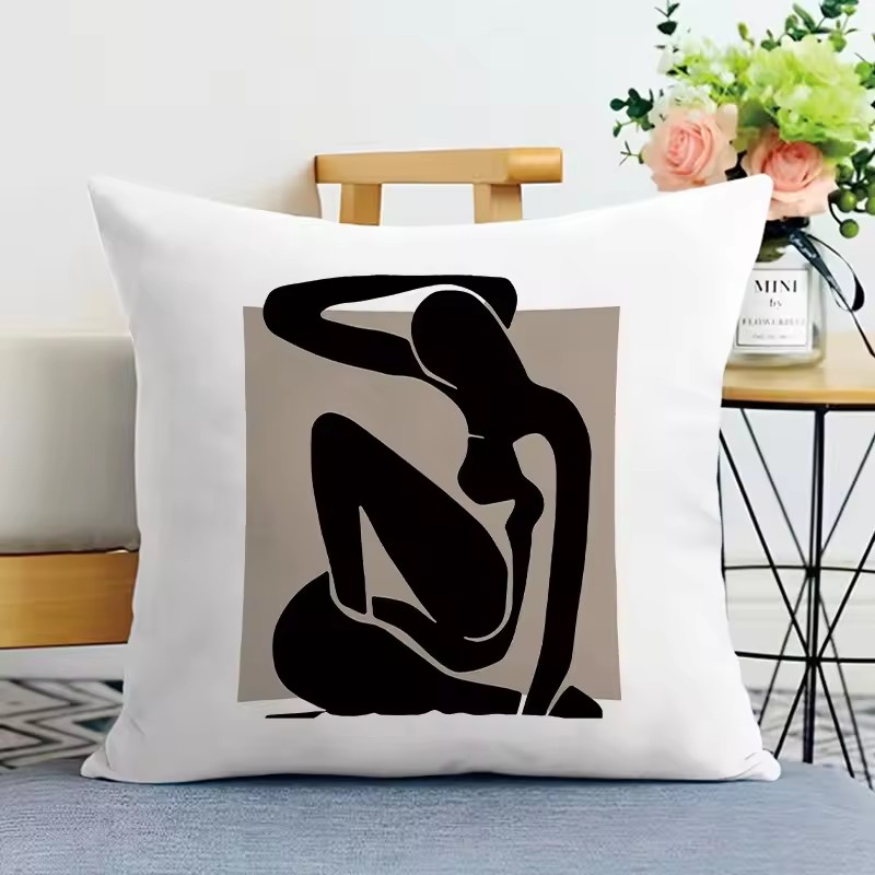 1PC   Creative Abstract Line Pattern Cushion Cover Home Decor Pillowcase Sofa Decoration