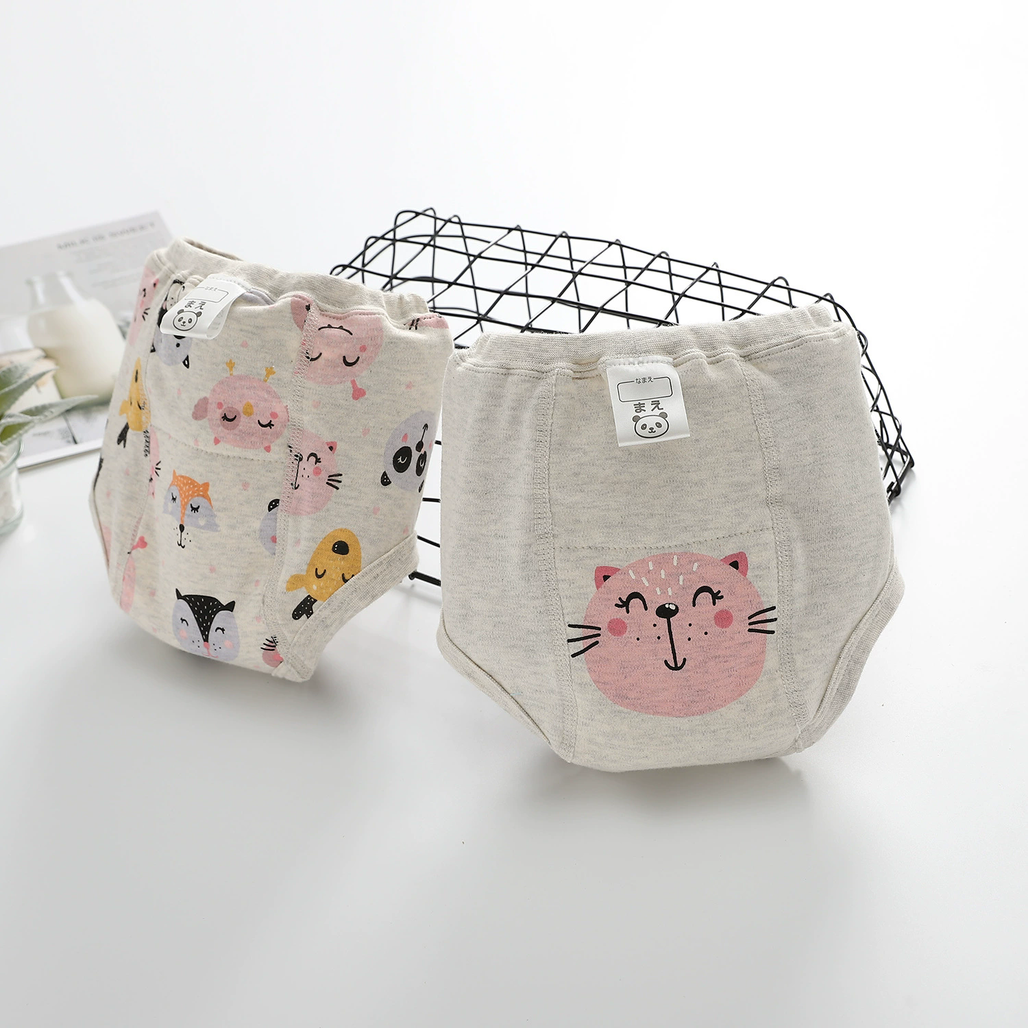 Baby Waterproof Diapers Pee Shorts Underwears Reusable Soft Ecological Cotton Toddler Potty Training Pants For Boys Girls（Note: The link is divided into 4-pack and 2-pack packages）