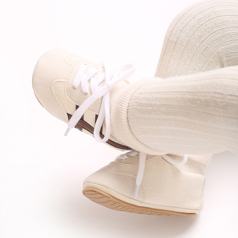 Baby Boys First Walkers 0-18 Months Classic Striped Sneakers Soft Sole Spring Autumn Party Fashion