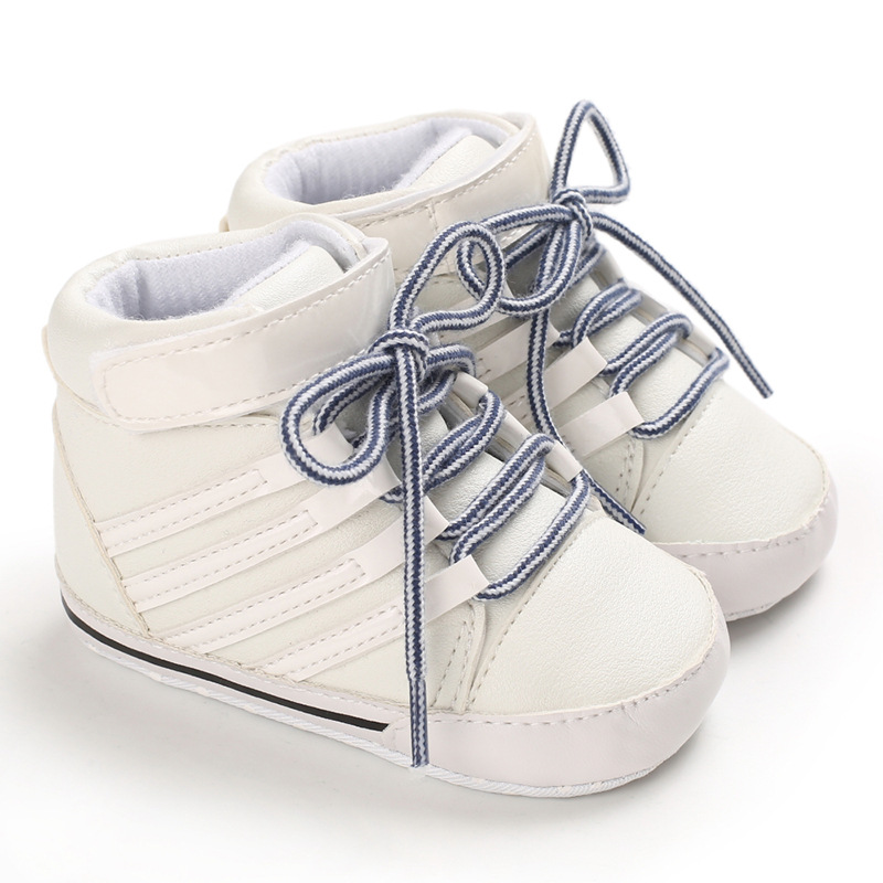 New 0-18M Baby Shoes Boy Newborn Infant Toddler Casual Comfor Cotton Sole Anti-slip PU Leather First Walkers Crawl Crib Shoes