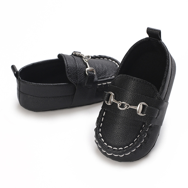 Spring and Autumn Baby Soft Bottom Anti slip Wear resistant Fashion Versatile Indoor and Outdoor Bean Shoes PVC Upper