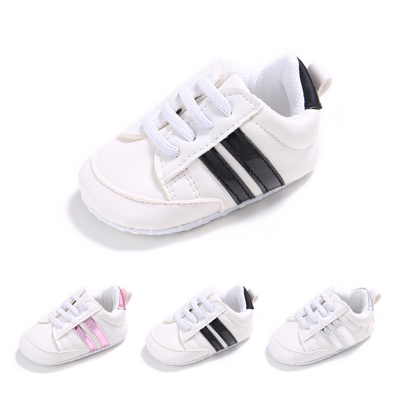 Toddler Baby Girl Shoes 0 to 3 6 9 12 Months Casual Cute Gold White Baby Boy Shoes First Walkers Soft Crib Shoes Infantil
