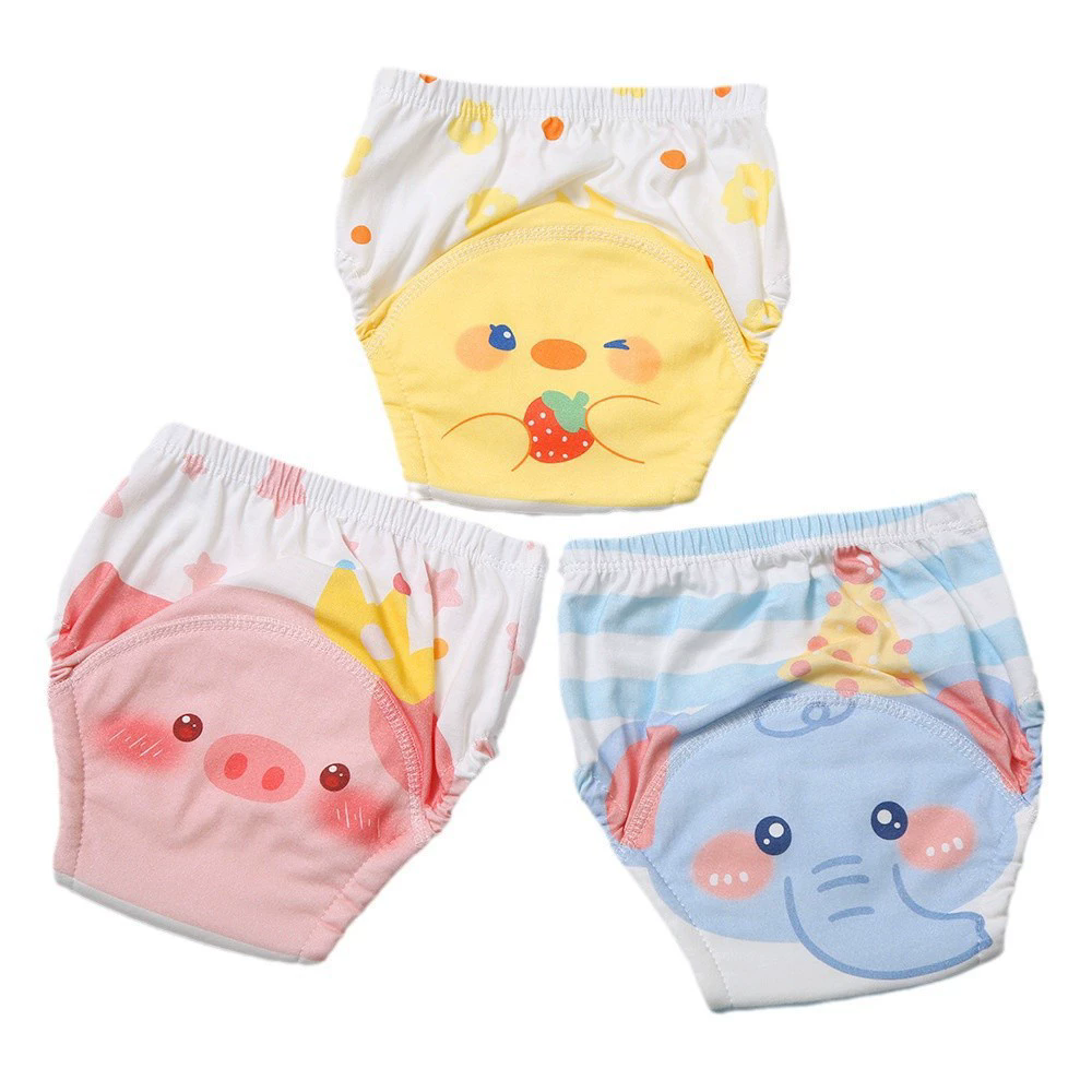 Baby Waterproof Diapers Pee Shorts Underwears Reusable Soft Ecological Cotton Toddler Potty Training Pants For Boys Girls（Note: The link is divided into 4-pack and 2-pack packages）