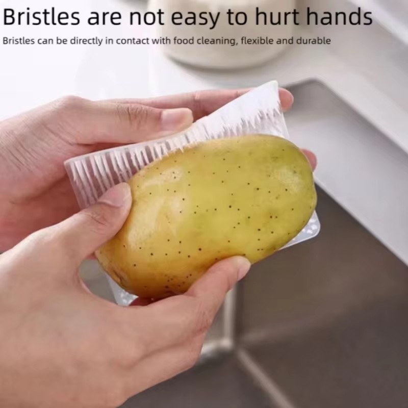 Multifunctional Fruit & Vegetable Cleaning Brush  for Potatoes, Pears, Cucumbers, Even Floor Drain, Kitchen & Home Essential