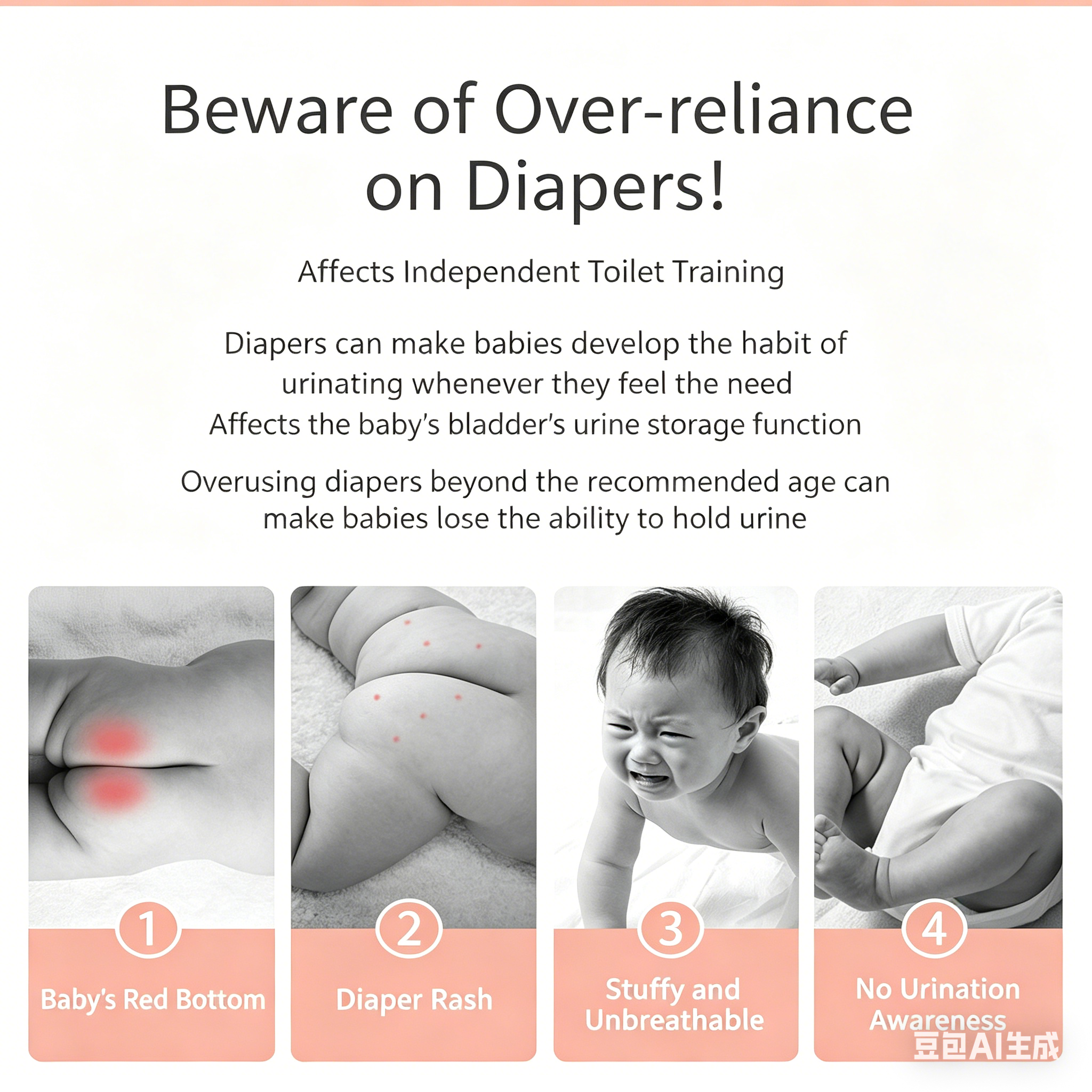 Baby Waterproof Diapers Pee Shorts Underwears Reusable Soft Ecological Cotton Toddler Potty Training Pants For Boys Girls（Note: The link is divided into 4-pack and 2-pack packages）