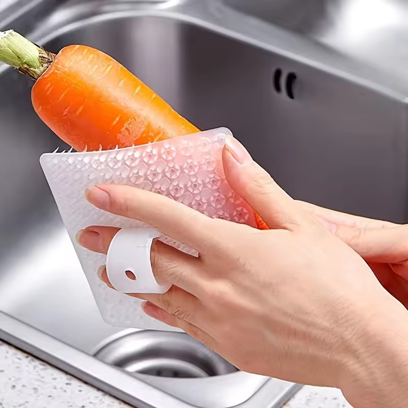 Multifunctional Fruit & Vegetable Cleaning Brush  for Potatoes, Pears, Cucumbers, Even Floor Drain, Kitchen & Home Essential