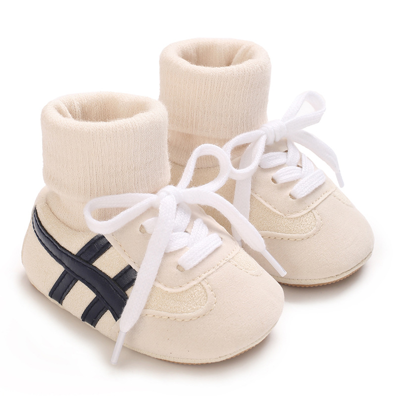 Baby Boys First Walkers 0-18 Months Classic Striped Sneakers Soft Sole Spring Autumn Party Fashion