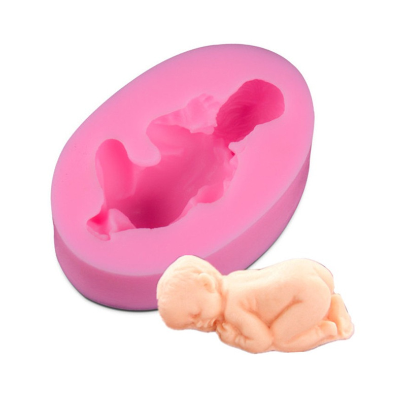 3D Silicone Baby Fondant Mold For Cake Decorating
