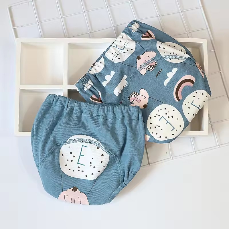 Baby Waterproof Diapers Pee Shorts Underwears Reusable Soft Ecological Cotton Toddler Potty Training Pants For Boys Girls（Note: The link is divided into 4-pack and 2-pack packages）