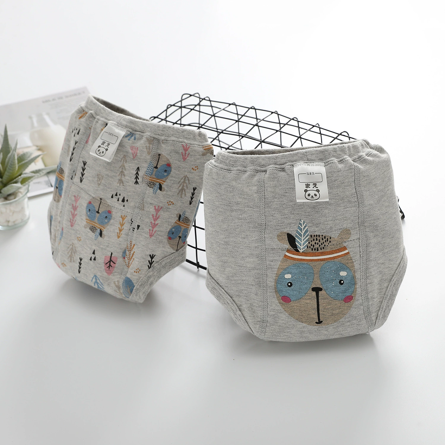 Baby Waterproof Diapers Pee Shorts Underwears Reusable Soft Ecological Cotton Toddler Potty Training Pants For Boys Girls（Note: The link is divided into 4-pack and 2-pack packages）