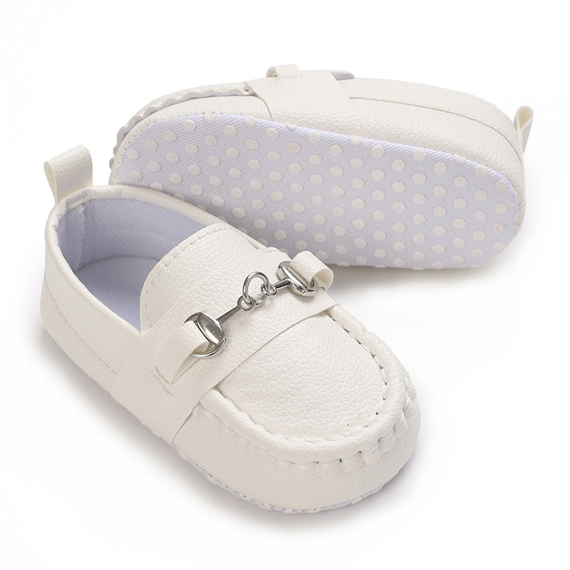 Spring and Autumn Baby Soft Bottom Anti slip Wear resistant Fashion Versatile Indoor and Outdoor Bean Shoes PVC Upper