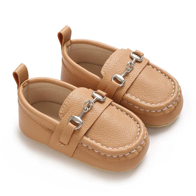 Spring and Autumn Baby Soft Bottom Anti slip Wear resistant Fashion Versatile Indoor and Outdoor Bean Shoes PVC Upper