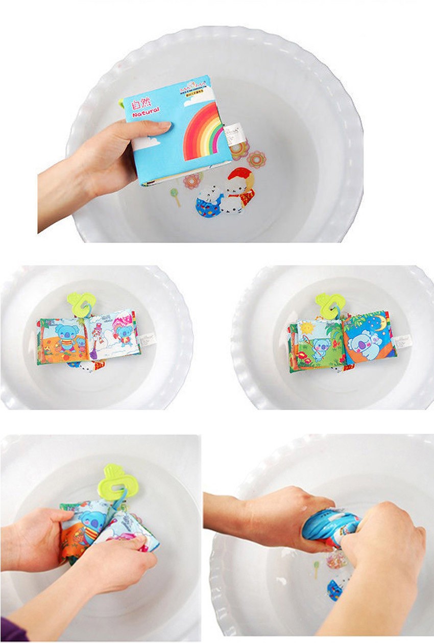 Baby Cloth Book Toy Teether Infant Learning Education Animal Rattle Mobile Toys for Newborn Livros Infantis Mordedores Para Bebe F4--18
