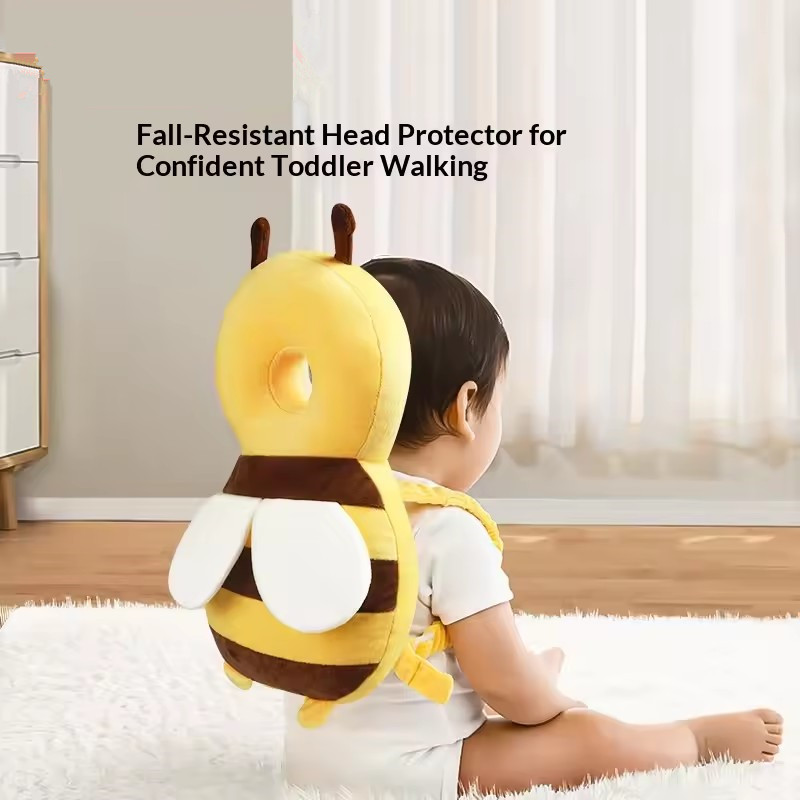Head Back Protector Baby Protect Pillow Learn Walk Headgear Prevent Injured Safety Pad prevention Fall Cartoon Bee Kids Pillows