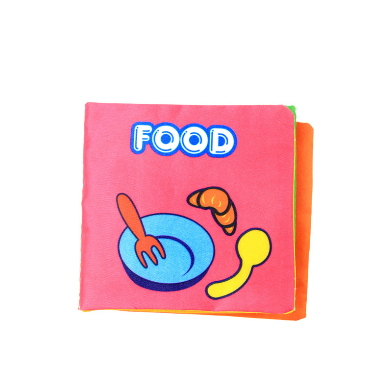 Baby Cloth Book Toy Teether Infant Learning Education Animal Rattle Mobile Toys for Newborn Livros Infantis Mordedores Para Bebe F4--18