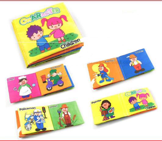 Baby Cloth Book Toy Teether Infant Learning Education Animal Rattle Mobile Toys for Newborn Livros Infantis Mordedores Para Bebe F4--18