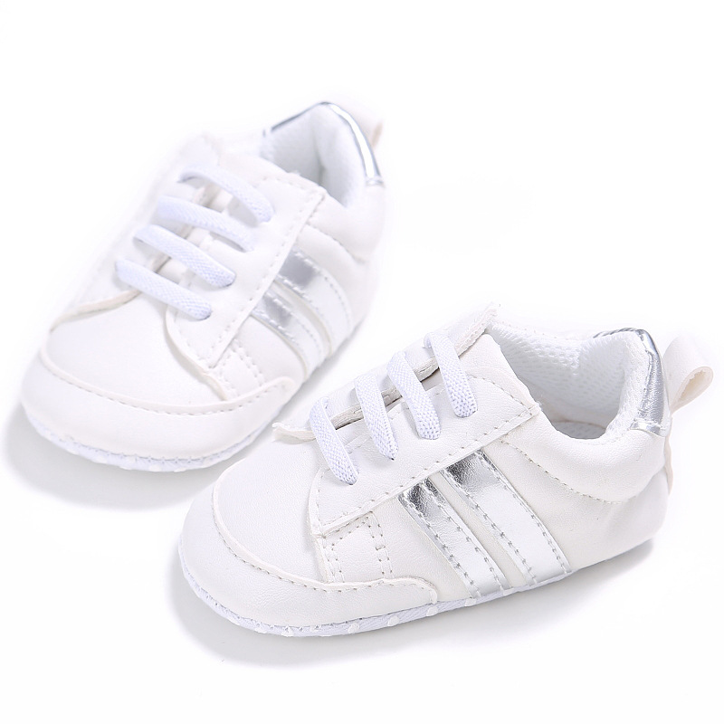 Toddler Baby Girl Shoes 0 to 3 6 9 12 Months Casual Cute Gold White Baby Boy Shoes First Walkers Soft Crib Shoes Infantil