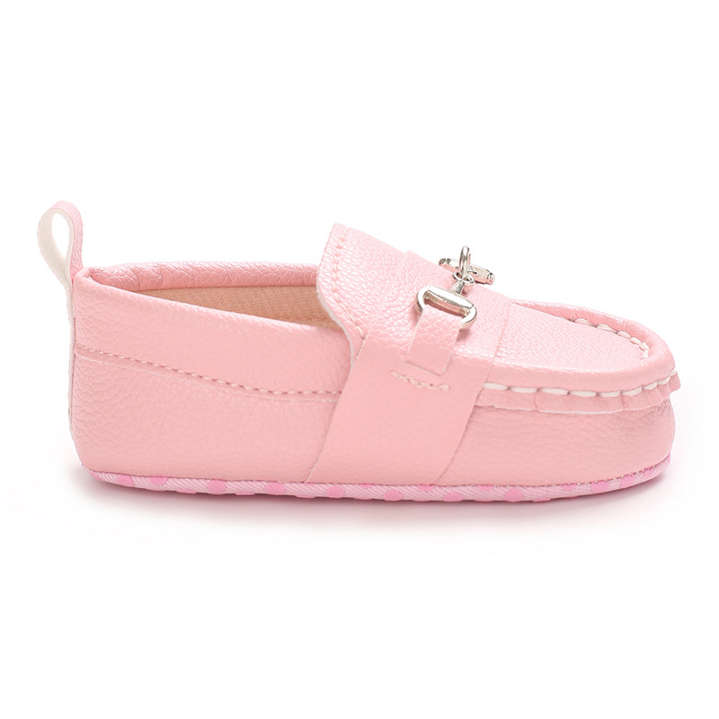 Spring and Autumn Baby Soft Bottom Anti slip Wear resistant Fashion Versatile Indoor and Outdoor Bean Shoes PVC Upper