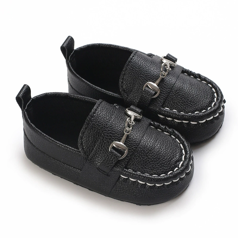 Spring and Autumn Baby Soft Bottom Anti slip Wear resistant Fashion Versatile Indoor and Outdoor Bean Shoes PVC Upper