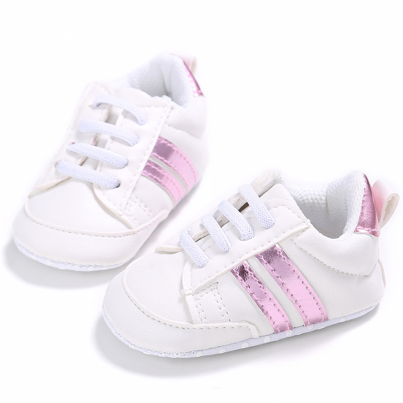 Toddler Baby Girl Shoes 0 to 3 6 9 12 Months Casual Cute Gold White Baby Boy Shoes First Walkers Soft Crib Shoes Infantil