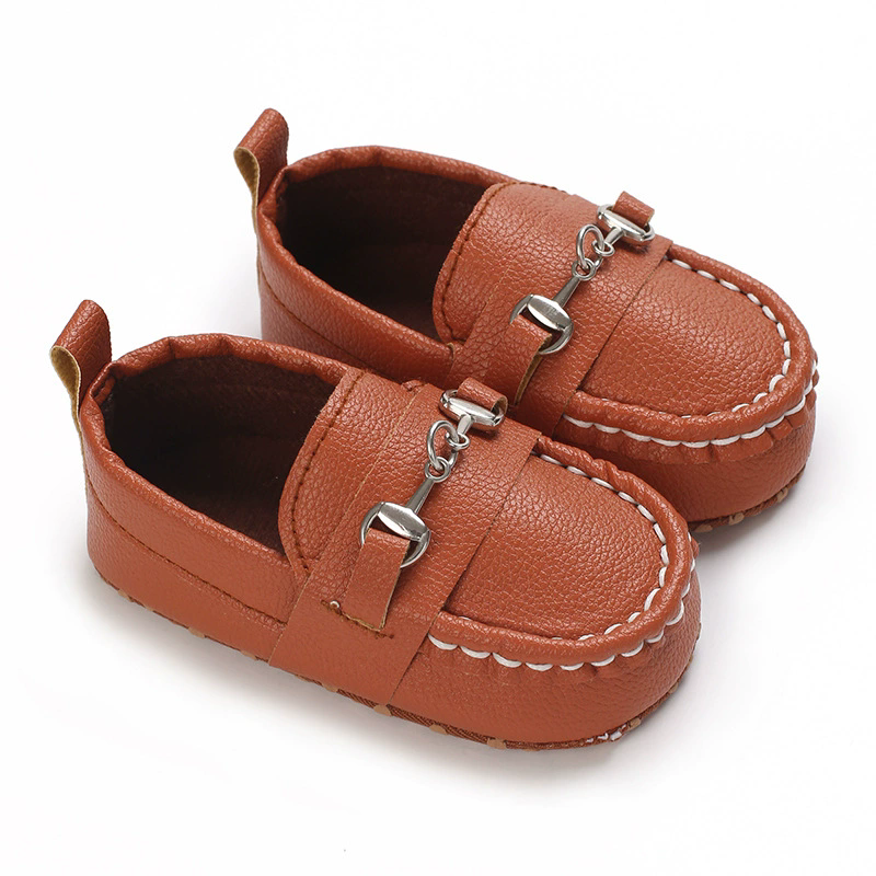 Spring and Autumn Baby Soft Bottom Anti slip Wear resistant Fashion Versatile Indoor and Outdoor Bean Shoes PVC Upper