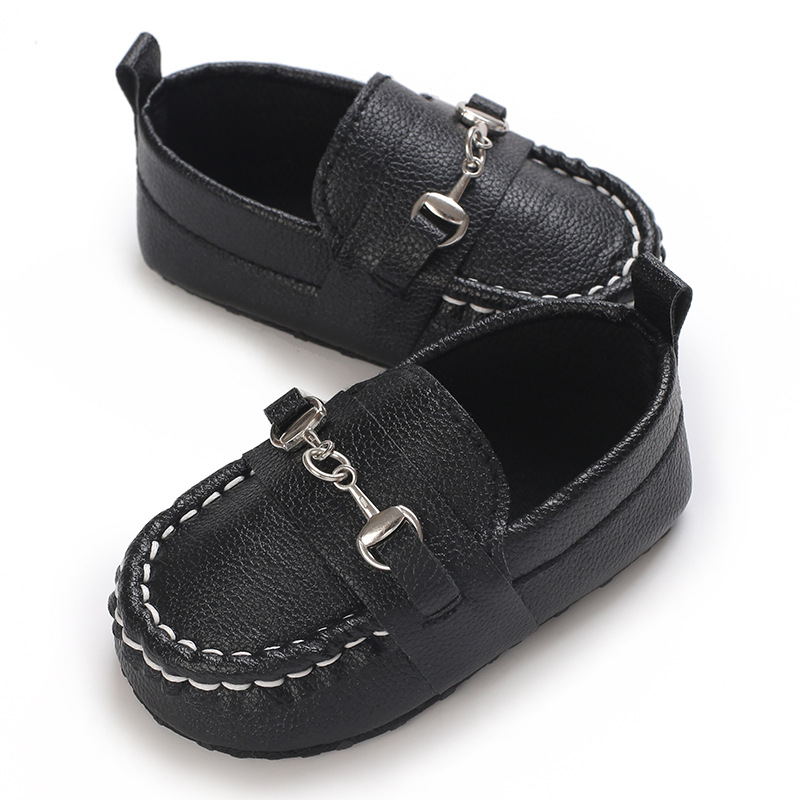 Spring and Autumn Baby Soft Bottom Anti slip Wear resistant Fashion Versatile Indoor and Outdoor Bean Shoes PVC Upper