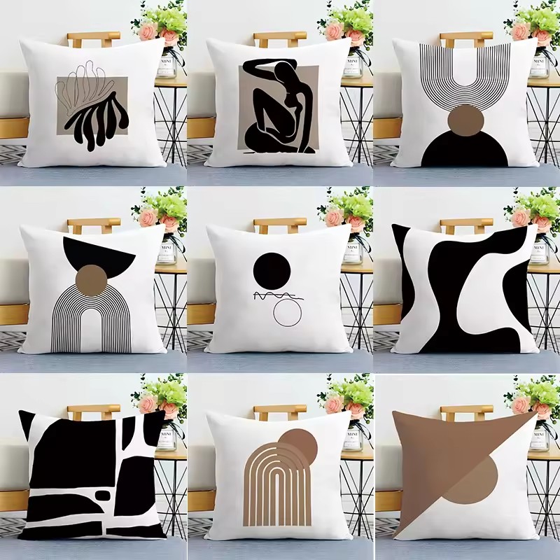 1PC   Creative Abstract Line Pattern Cushion Cover Home Decor Pillowcase Sofa Decoration