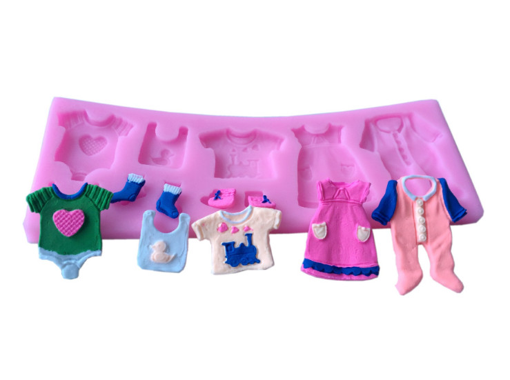 3D Silicone Baby Fondant Mold For Cake Decorating