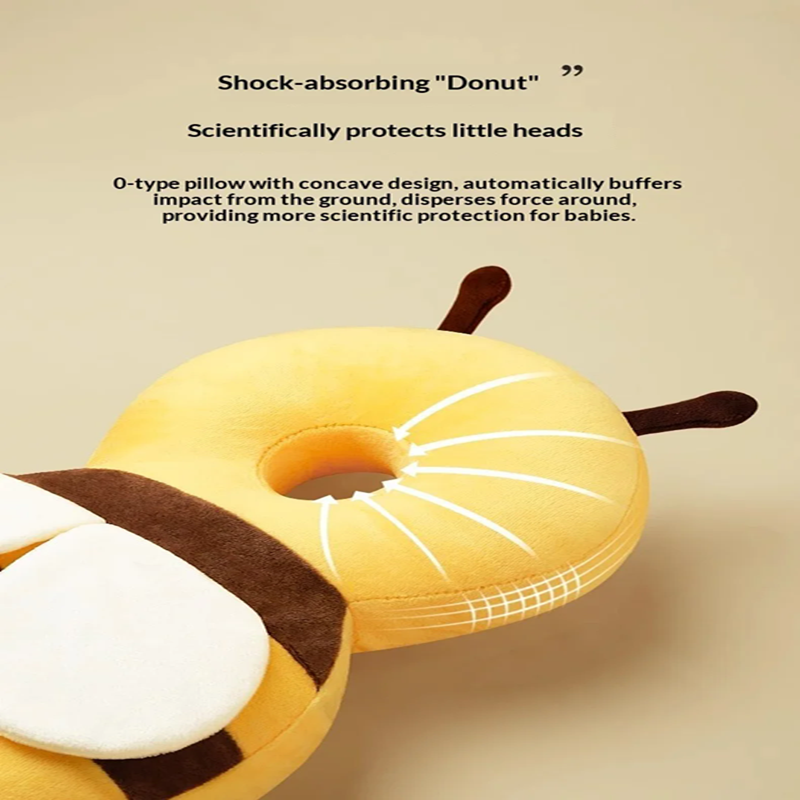 Head Back Protector Baby Protect Pillow Learn Walk Headgear Prevent Injured Safety Pad prevention Fall Cartoon Bee Kids Pillows