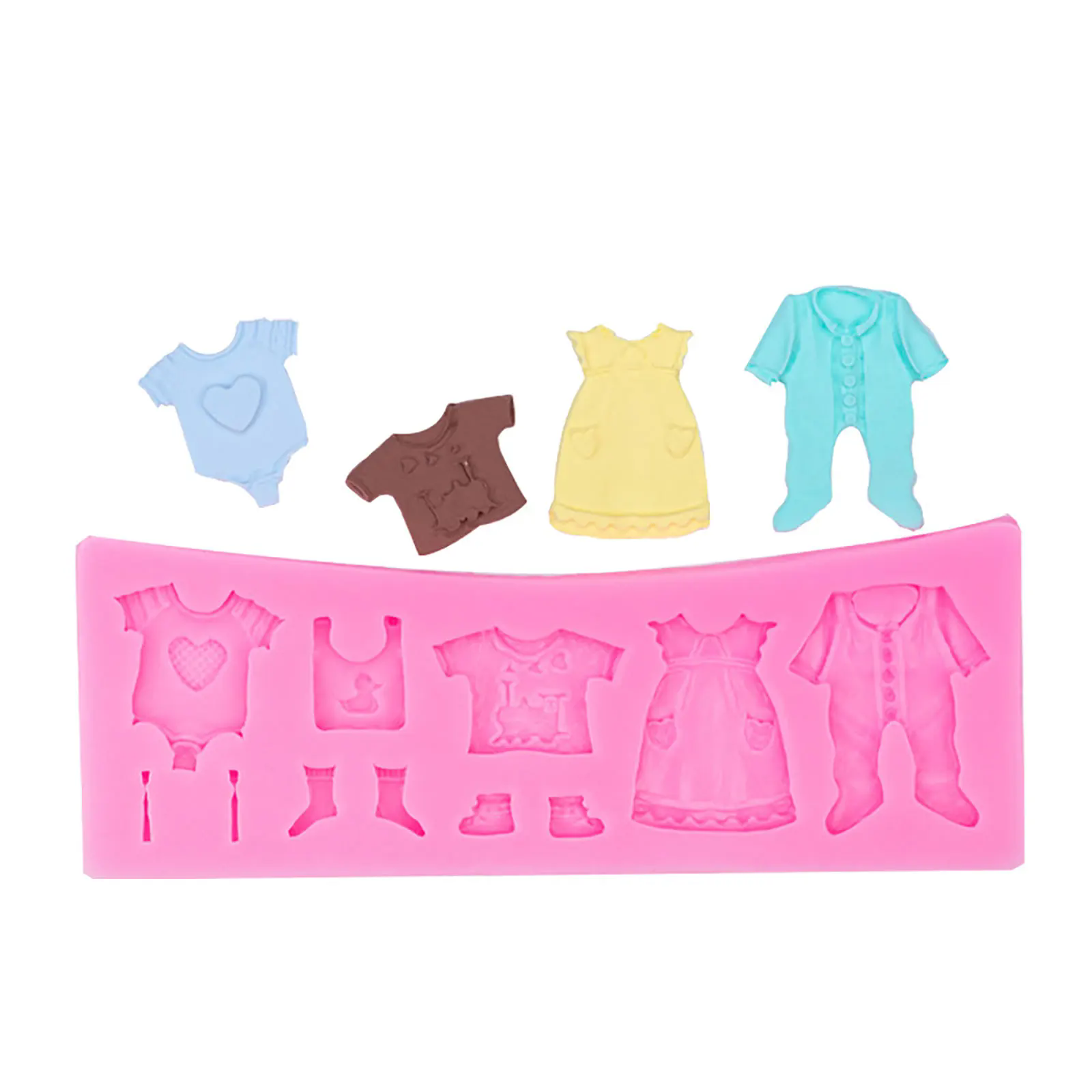 3D Silicone Baby Fondant Mold For Cake Decorating