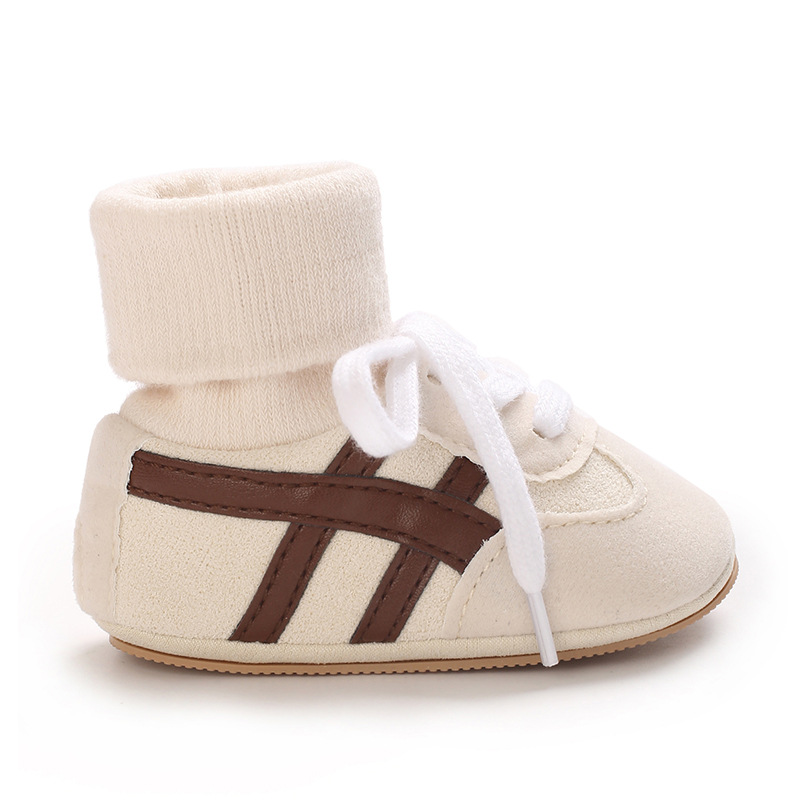 Baby Boys First Walkers 0-18 Months Classic Striped Sneakers Soft Sole Spring Autumn Party Fashion