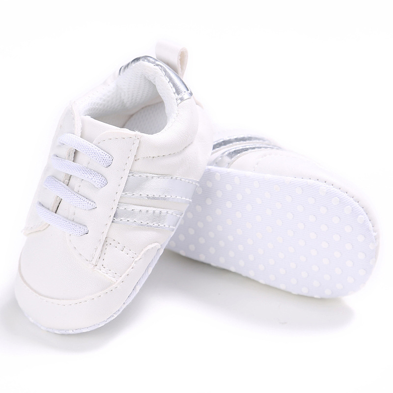 Toddler Baby Girl Shoes 0 to 3 6 9 12 Months Casual Cute Gold White Baby Boy Shoes First Walkers Soft Crib Shoes Infantil