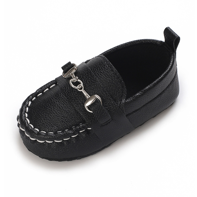 Spring and Autumn Baby Soft Bottom Anti slip Wear resistant Fashion Versatile Indoor and Outdoor Bean Shoes PVC Upper