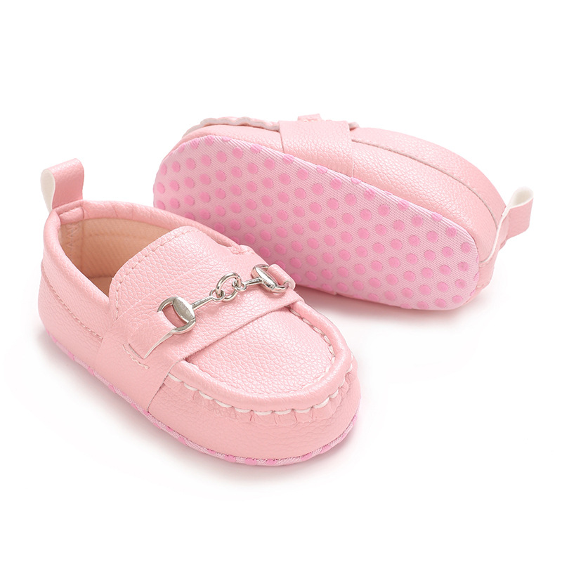 Spring and Autumn Baby Soft Bottom Anti slip Wear resistant Fashion Versatile Indoor and Outdoor Bean Shoes PVC Upper