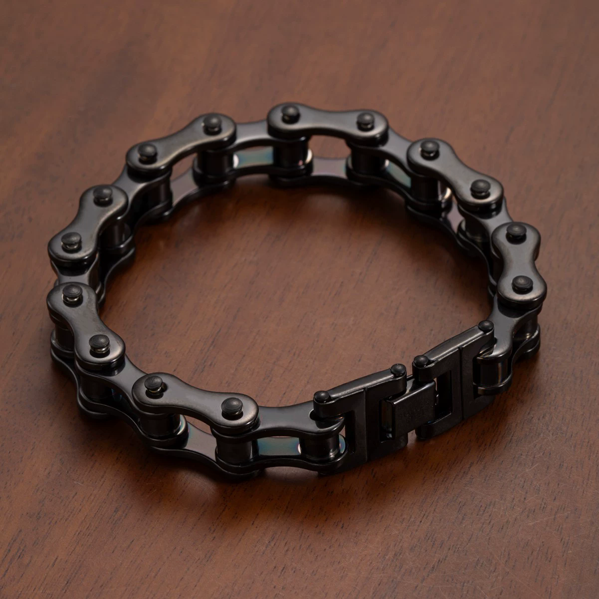 1Pcs Men's Stainless Steel Bracelet Creative Imitation Bicycle Chain Bracelet Trendy Punk Style Daily Wear Accessories A-2226