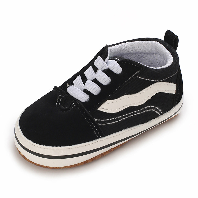 Cotton Canvas Sneakers Men's Women's First Walkers Baby Anti-Slip Soft Sole Classic Newborn Shoes 0-18 Months