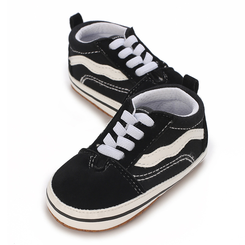 Cotton Canvas Sneakers Men's Women's First Walkers Baby Anti-Slip Soft Sole Classic Newborn Shoes 0-18 Months